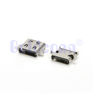 CF324-011SCB12R Type C USB 4.0 24 PIN Connector SMT Sinking,Single Shell,Double Mounting