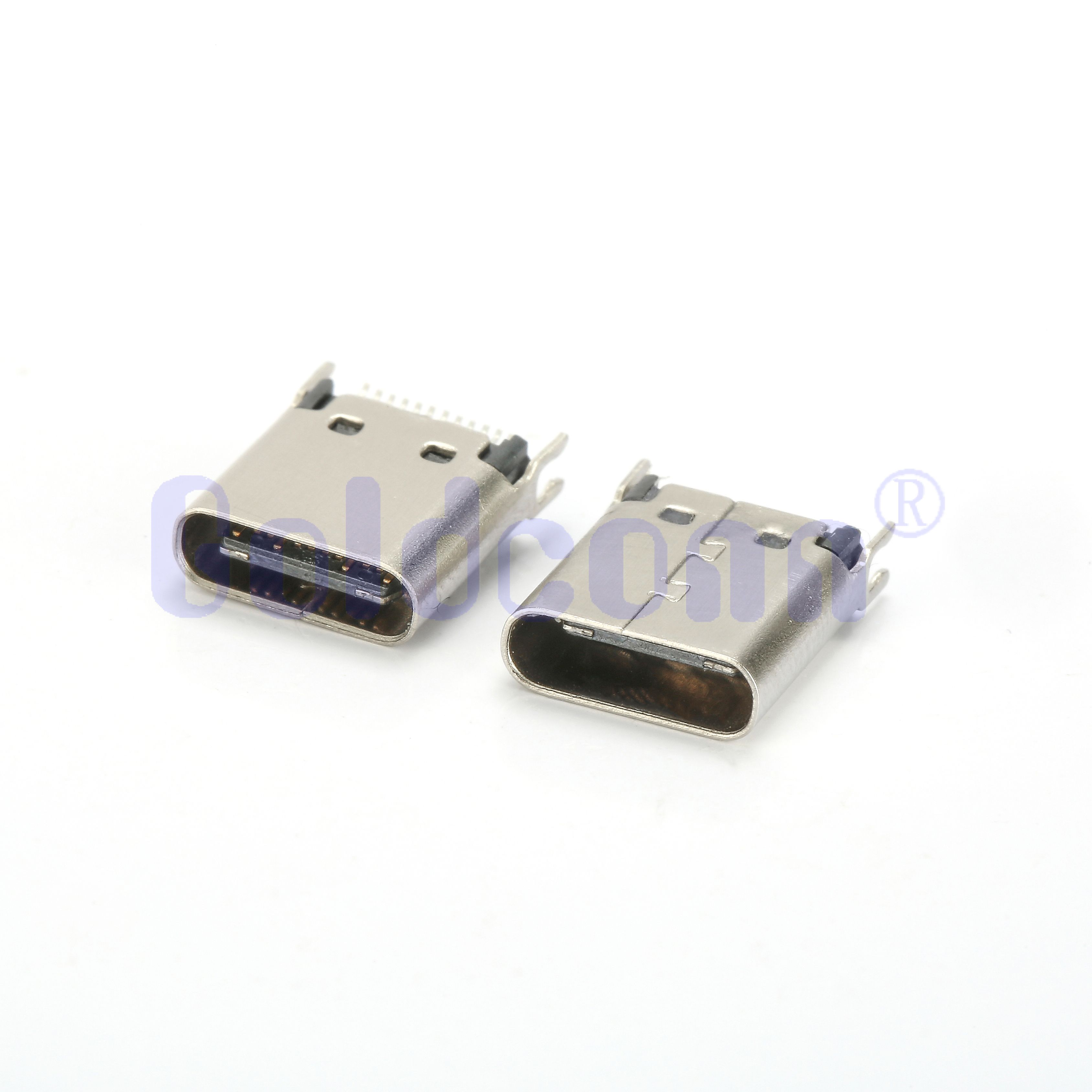 Z-CF012SLB02T-A-01 TYPE C Female 24 PIN Straddle Mount