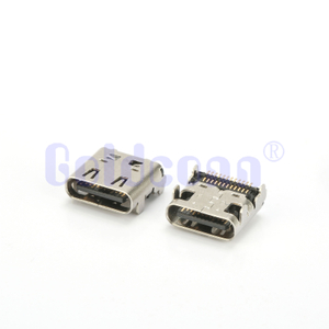 CF324-013SCB12R Type C USB 4.0 24 PIN Connector SMT Sinking,Double Shell,Double Mounting