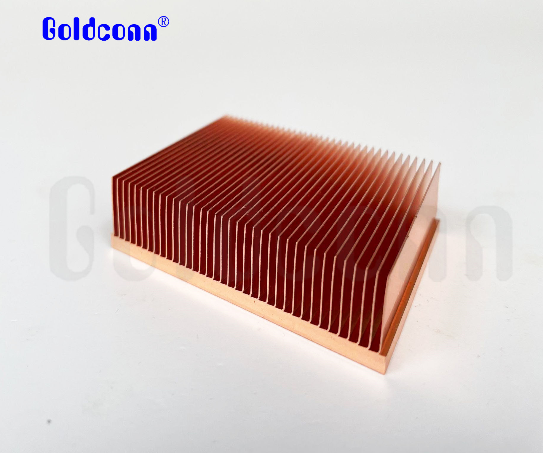 Skived Copper Heatsink in Goldconn