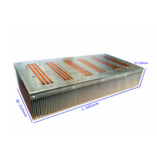 Skiving fin Heat Sink made by Goldconn