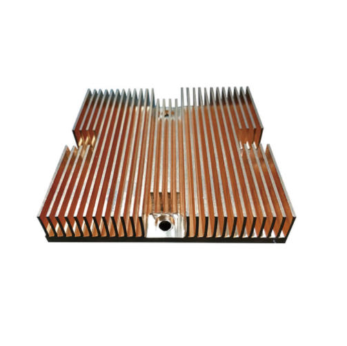 Custom Skiving Fin Copper Heatsink Made by Goldconn